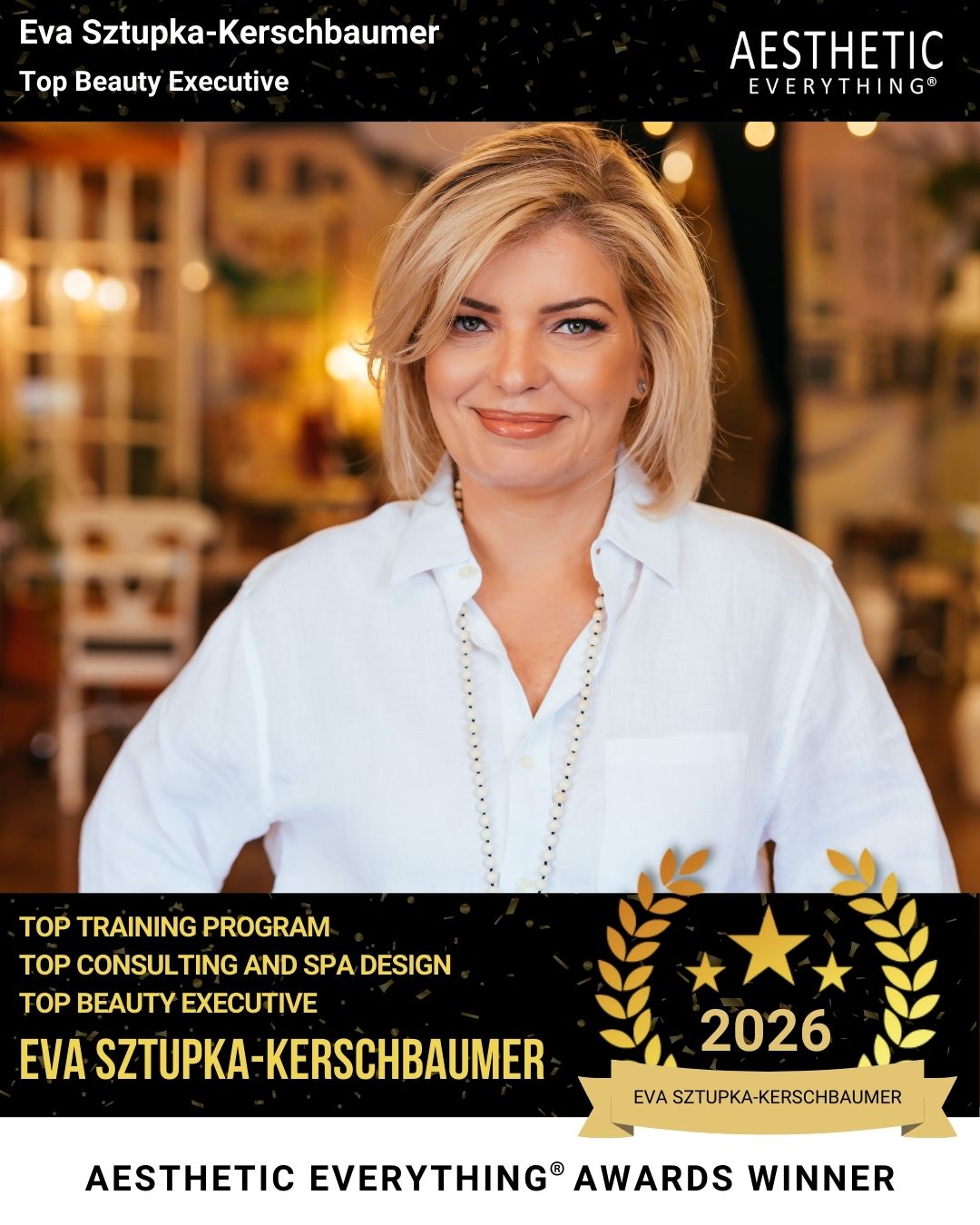 Pittsburgh's Own Eva Sztupka-Kerschbaumer Wins Multiple Awards in the 2026 Aesthetic Everything® Aesthetic Awards